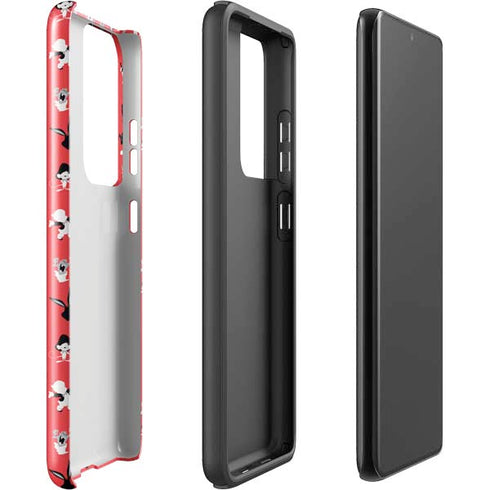 Looney Tunes Identity Red Pattern Galaxy S21 Ultra 5G Pro Case