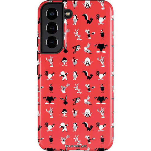 Looney Tunes Identity Red Pattern Galaxy S22 Pro Case