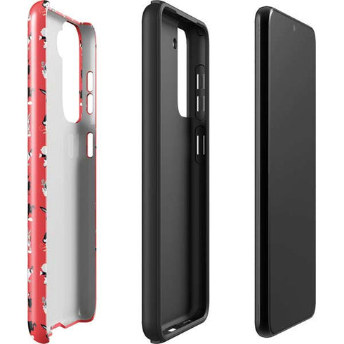 Looney Tunes Identity Red Pattern Galaxy S22 Pro Case