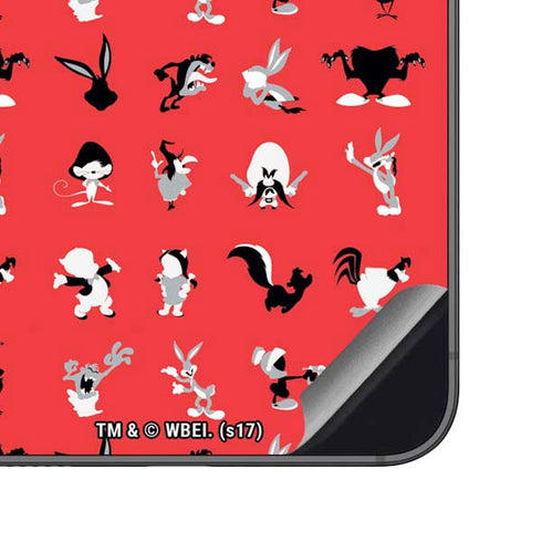 Looney Tunes Identity Red Pattern Galaxy S23 FE Skin