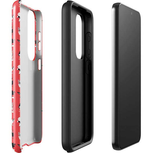 Looney Tunes Identity Red Pattern Galaxy S23 Plus Pro Case