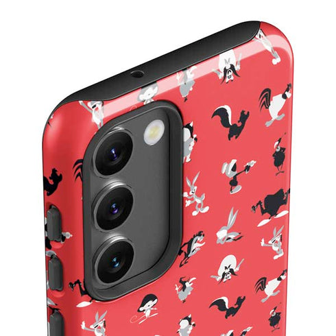 Looney Tunes Identity Red Pattern Galaxy S23 Pro Case