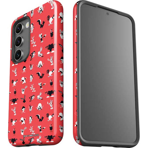 Looney Tunes Identity Red Pattern Galaxy S23 Pro Case