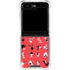 Looney Tunes Identity Red Pattern Galaxy Z Flip5 5G Clear Case