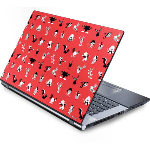 Looney Tunes Identity Red Pattern Generic Laptop Skin