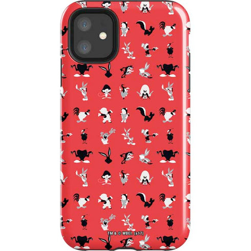 Looney Tunes Identity Red Pattern iPhone 11 Impact Case