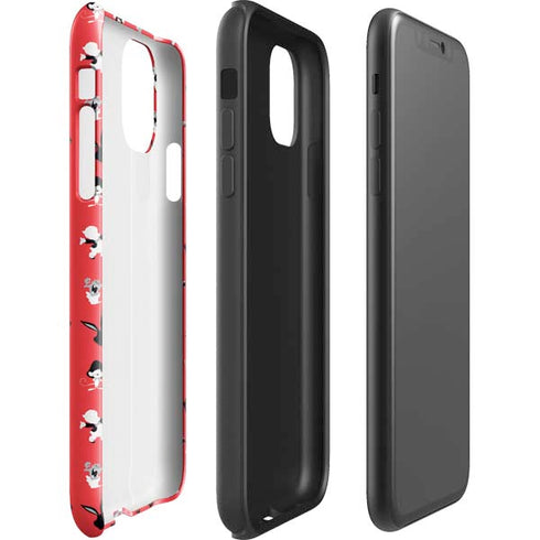 Looney Tunes Identity Red Pattern iPhone 11 Impact Case
