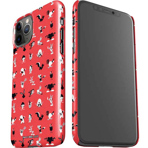 Looney Tunes Identity Red Pattern iPhone 11 Pro Lite Case