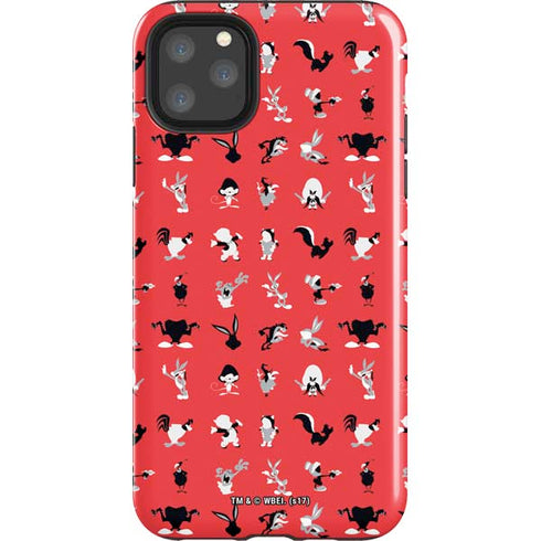 Looney Tunes Identity Red Pattern iPhone 11 Pro Max Impact Case