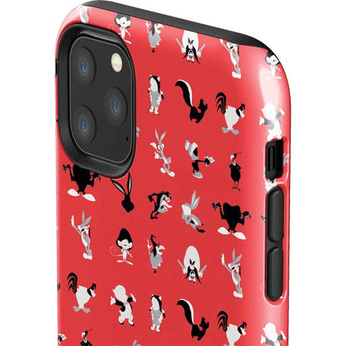 Looney Tunes Identity Red Pattern iPhone 11 Pro Max Impact Case