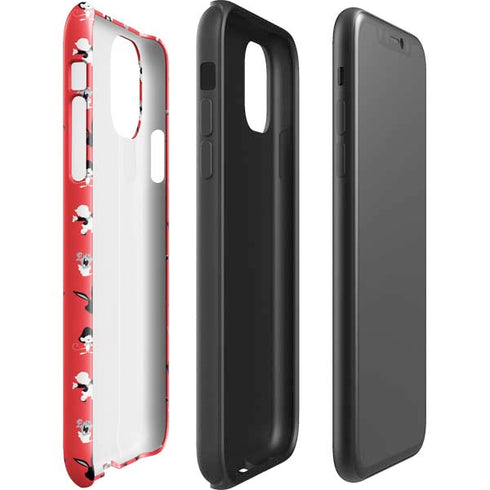 Looney Tunes Identity Red Pattern iPhone 11 Pro Max Impact Case