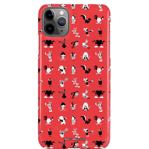 Looney Tunes Identity Red Pattern iPhone 11 Pro Max Lite Case