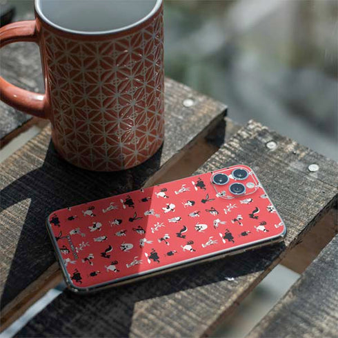 Looney Tunes Identity Red Pattern iPhone 11 Pro Max Skin