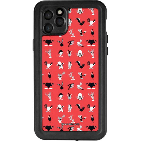 Looney Tunes Identity Red Pattern iPhone 11 Pro Max Waterproof Case