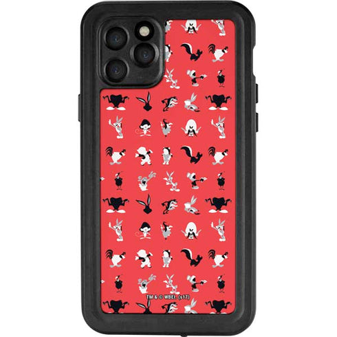 Looney Tunes Identity Red Pattern iPhone 11 Pro Waterproof Case