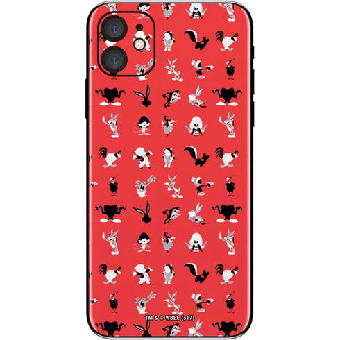 Looney Tunes Identity Red Pattern iPhone 11 Skin
