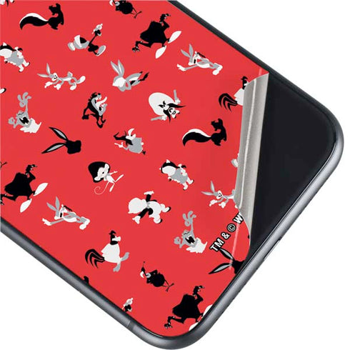 Looney Tunes Identity Red Pattern iPhone 11 Skin