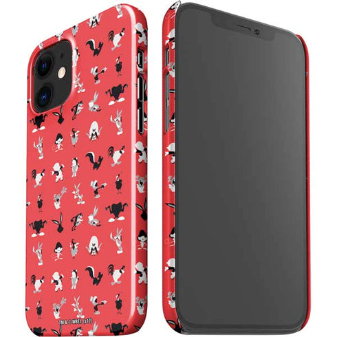 Looney Tunes Identity Red Pattern iPhone 12 Mini Lite Case