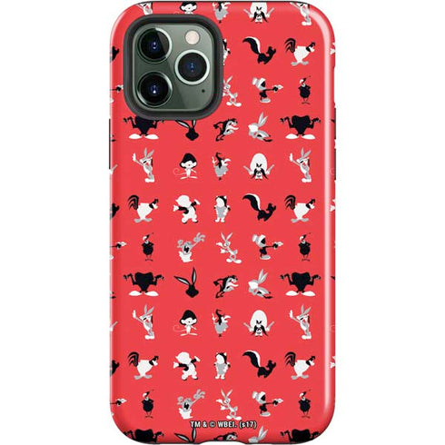 Looney Tunes Identity Red Pattern iPhone 12 Pro Impact Case