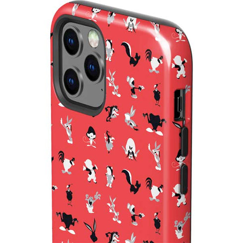Looney Tunes Identity Red Pattern iPhone 12 Pro Max Impact Case