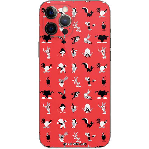 Looney Tunes Identity Red Pattern iPhone 12 Pro Max Skin