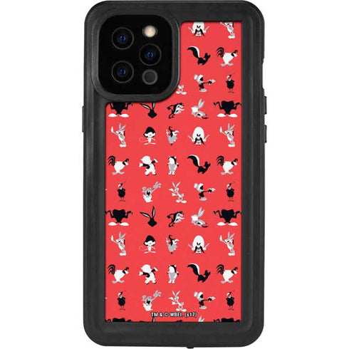 Looney Tunes Identity Red Pattern iPhone 12 Pro Max Waterproof Case