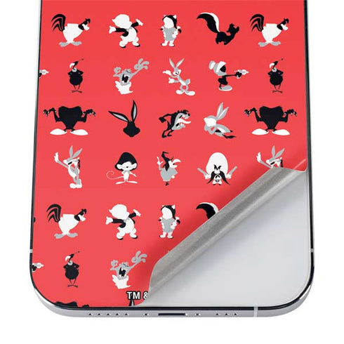 Looney Tunes Identity Red Pattern iPhone 12 Pro Skin