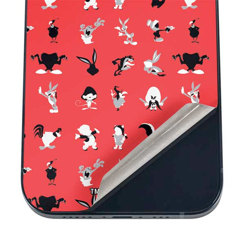 Looney Tunes Identity Red Pattern iPhone 12 Skin