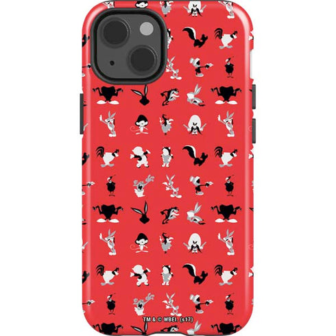 Looney Tunes Identity Red Pattern iPhone 13 Impact Case