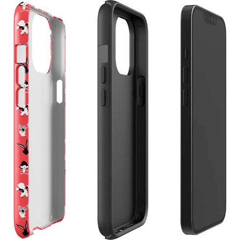 Looney Tunes Identity Red Pattern iPhone 13 Pro Max Impact Case