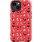 Looney Tunes Identity Red Pattern iPhone 14 Plus Impact Case