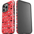 Looney Tunes Identity Red Pattern iPhone 14 Pro Impact Case