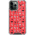 Looney Tunes Identity Red Pattern iPhone 14 Pro Max Clear Case