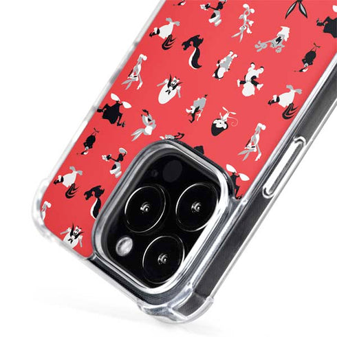 Looney Tunes Identity Red Pattern iPhone 15 Pro Max MagSafe Case