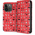 Looney Tunes Identity Red Pattern iPhone 15 Pro Folio Case