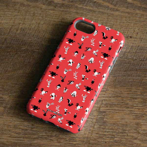 Looney Tunes Identity Red Pattern iPhone 7 Pro Case
