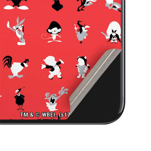 Looney Tunes Identity Red Pattern iPhone SE (2nd & 3rd Gen) Skin