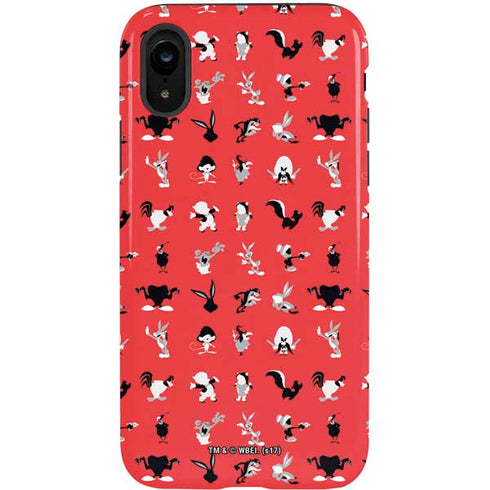 Looney Tunes Identity Red Pattern iPhone XR Pro Case
