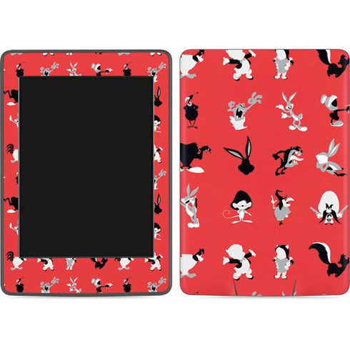 Looney Tunes Identity Red Pattern Amazon Kindle Skin