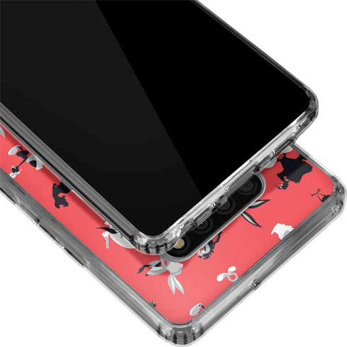 Looney Tunes Identity Red Pattern LG Stylo 6 Clear Case