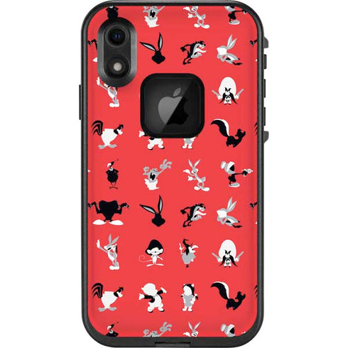 Looney Tunes Identity Red Pattern LifeProof Fre iPhone Skin