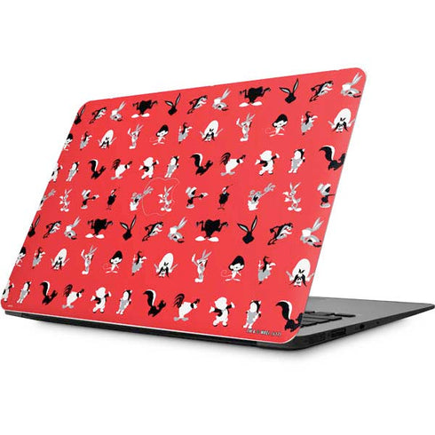 Looney Tunes Identity Red Pattern Apple MacBook Skin
