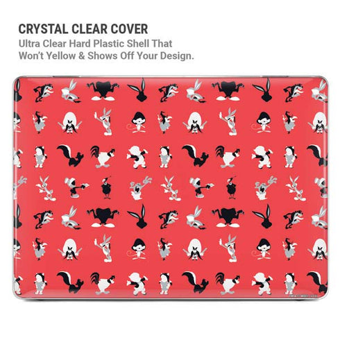 Looney Tunes Identity Red Pattern MacBook Pro 13in (2020) Case plus Skin