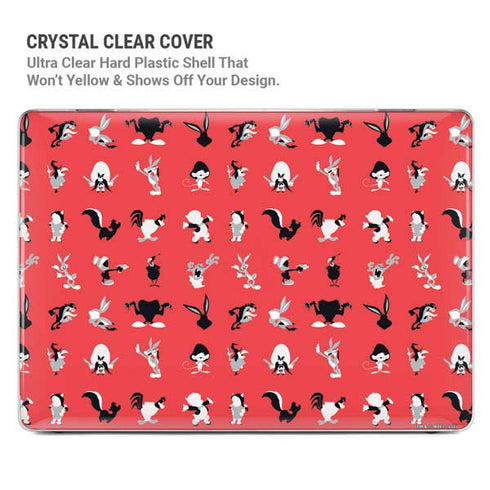 Looney Tunes Identity Red Pattern MacBook Pro 15in (2016-19) Case plus Skin