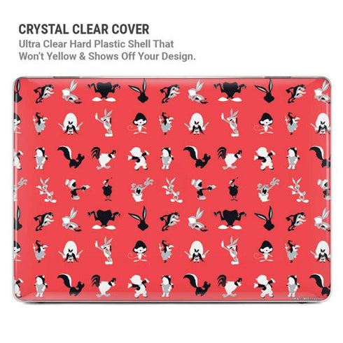 Looney Tunes Identity Red Pattern MacBook Pro 16in (2019-20) Case plus Skin