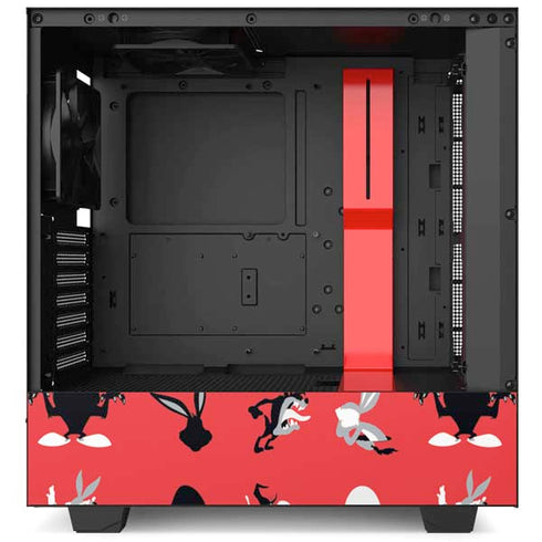 Looney Tunes Identity Red Pattern NZXT H510 Compact ATX Mid-Tower Case Skin