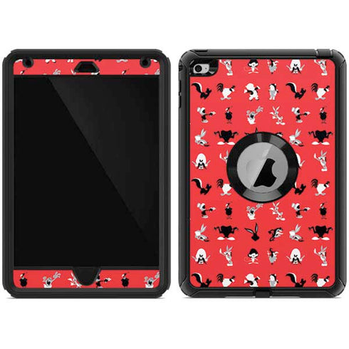 Looney Tunes Identity Red Pattern Otterbox Defender iPad Skin