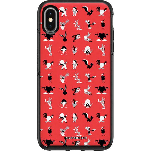 Looney Tunes Identity Red Pattern Otterbox Symmetry iPhone Skin