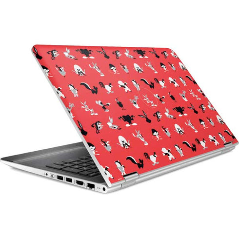 Looney Tunes Identity Red Pattern HP Pavilion Skin