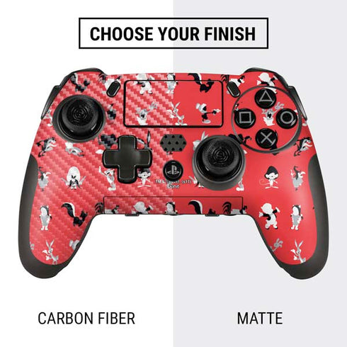 Looney Tunes Identity Red Pattern PlayStation Scuf Vantage 2 Controller Skin